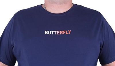 Starbattal Büyük Beden Sıfır Yaka Tişört Butterfly 23107 Marin