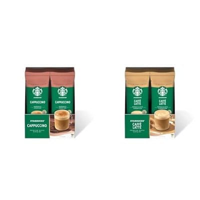 Starbucks Cappuccino Premium Kahve Karışımı 14 Gr X 10 Adet+Starbucks Caffe Latte Premium Kahve Karışımı 14 Gr X 10 Adet