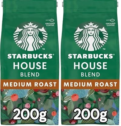 Starbucks House Blend Öğütülmüş Kahve 200 g (2 paketi)