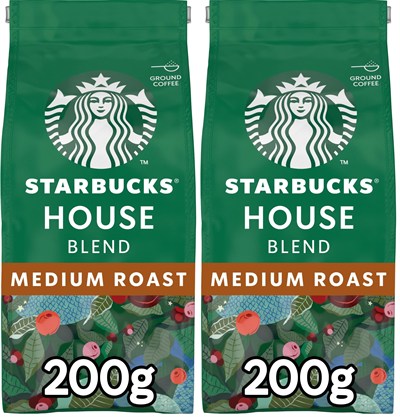 Starbucks House Blend Öğütülmüş Kahve 200 g (2 paketi)
