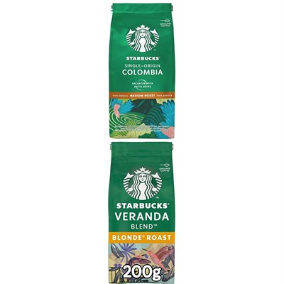 Starbucks Öğütülmüş Filtre Kahve 2li Paketi (Single-Origin Colombia, Veranda Blend)