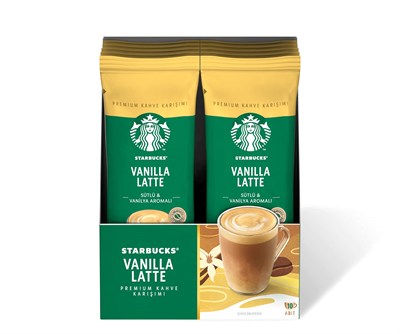 Starbucks Vanilla Latte Premium Kahve Karışımı, 10x21.5 g