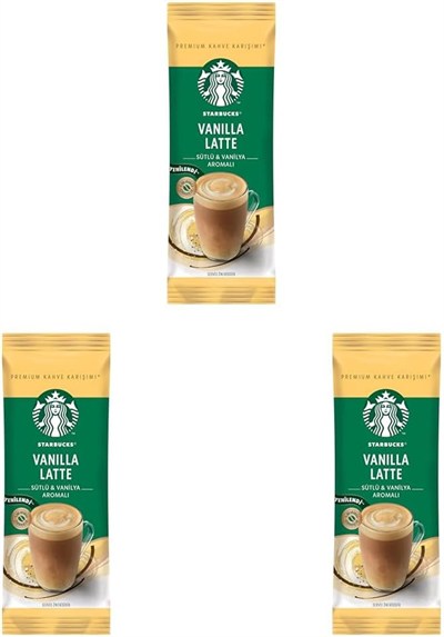 STARBUCKS Vanilla Latte Premium Kahve Karışımı 21,5 g 3lü paket