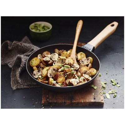 Staub Ahşap Saplı Döküm Kızartma Tavası