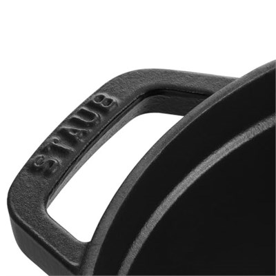 STAUB Dökme Demir Kızartma Tavası/Güveç, Yuvarlak 16 cm, 1,2 L, Siyah