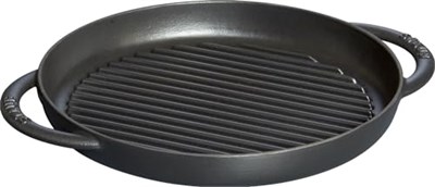 Staub Döküm Izgara Tava Çift Kulplu 26 cm Siyah
