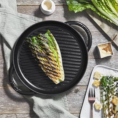 Staub Döküm Izgara Tava Çift Kulplu 26 cm Siyah