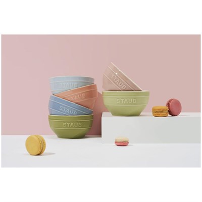 Staub Kase Seti Makaron Seramik | 12 Cm / 6-parça | Karışık Renkler