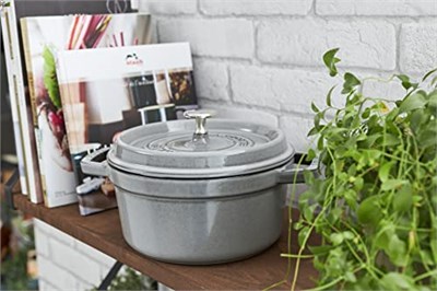 Staub La Cocotte Döküm Tencere, Demir, Gri
