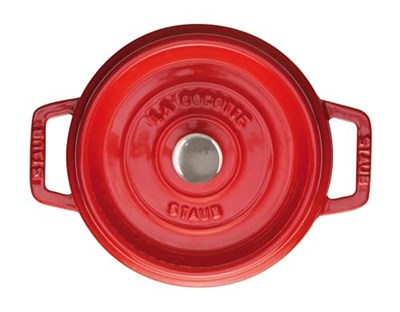 Staub La Cocotte Döküm Tencere, Demir, Kiraz Kırmızısı - Seçenekler: 0.25 qt, 0.5 qt, 0.75 qt, 1.25 qt, 2.25 qt, 2.75 qt...