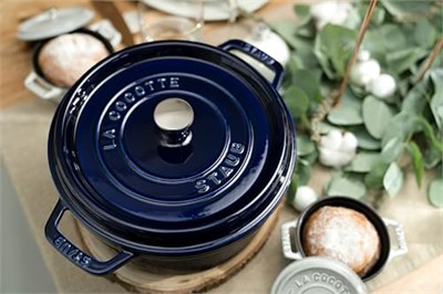 Staub La Cocotte Döküm Tencere, Döküm Demir, Lacivert - Bedenler: 22 cm, 34 cm