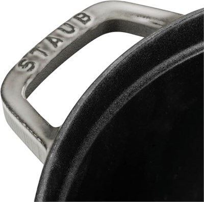 Staub La Cocotte Döküm Tencere, Gri, 8.35 Litre - Bedenler: 24 cm, 30 cm