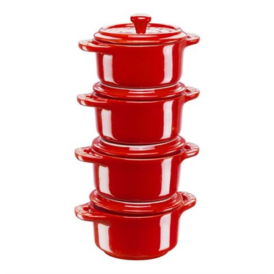 Staub Mini Cocotte Set, 4lü Kırmızı