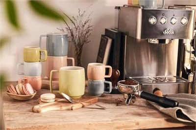STAUB Seramik Kupa Seti, 350 ml, Makaron Renkli, 6 Parça, Mikrodalga ve Bulaşık Makinesi Uyumlu