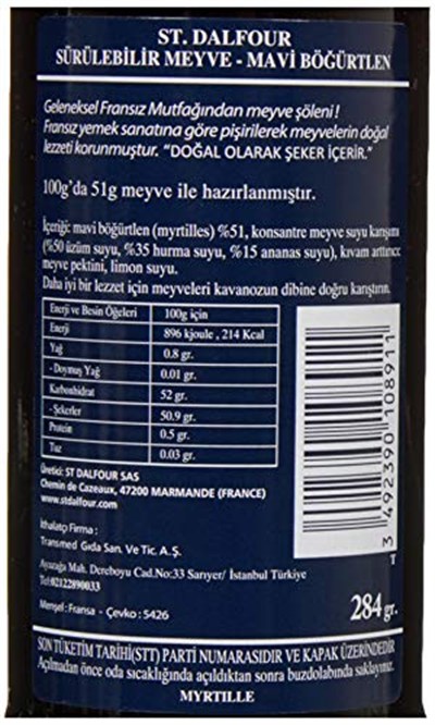 St.Dalfour Mavi Böğürtlen 284 Gr.
