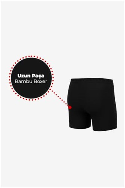 Steve Wolls Erkek Renkli 5’Li Uzun Paça Bambu Boxer - 25204