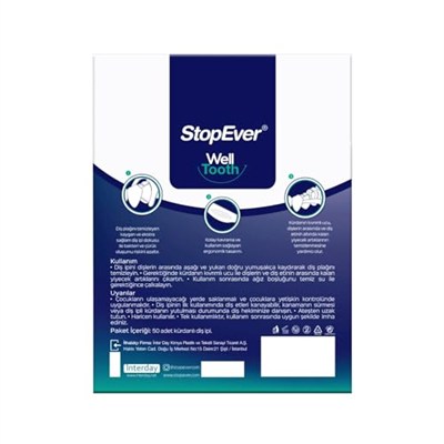 Stopever Nane Ferahlığı Kürdanlı Diş İpi 6lı Paket 300 Adet (6 X 50 Adet)