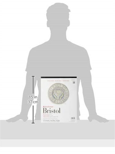 Strathmore (580-62 500 Serisi Bristol, 2 Katmanlı Parşömen Yüzeyi, 27,9 x 35,6 cm, Beyaz, 15 Yaprak - Seçenekler: 11x17, 11