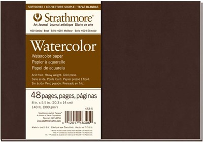 Strathmore Watercolor gösterir duvar resmi Journal 8 inç x 14 cm, 24 yaprak