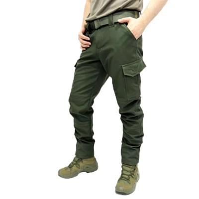 Su-Rüzgar Geçirmez Haki Softshell Pantolon