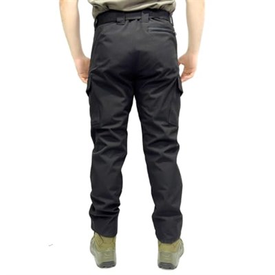 Su-Rüzgar Geçirmez Siyah Softshell Pantolon