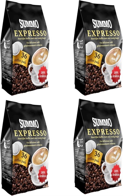 SUMMO Coffee Espresso Pads Kapsül 144lü Avantaj Paketi (36X4) Senseo Pads