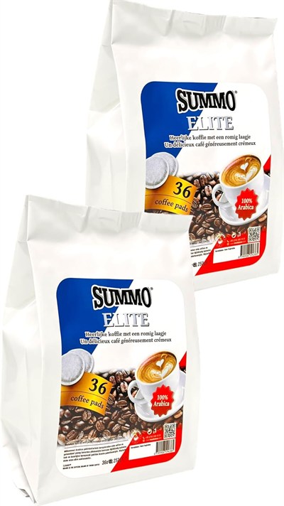 SUMMO Senseo Uyumlu Pads Summo Elite Ped Kahve 72 adet (2X36 Pods)