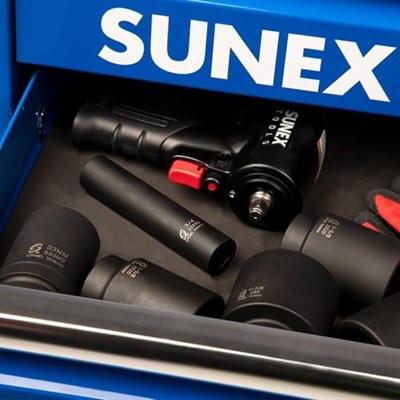 Sunex 224XD 1.3cm Drive 6-Point Extra Deep Impact Socket - 1.9cm