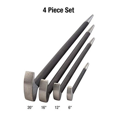 Sunex sun9804 Rolling-head Pry Bar Seti, 4 Adet