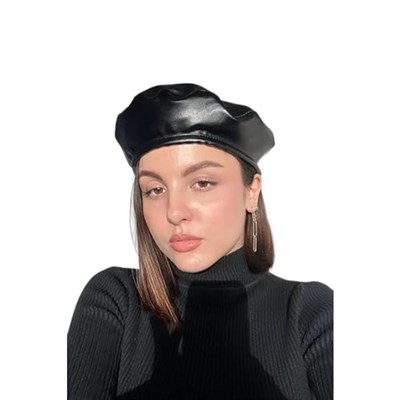Suni Deri Kadın Şapka, Ressam Beresi,Bere, Fransız Beresi
