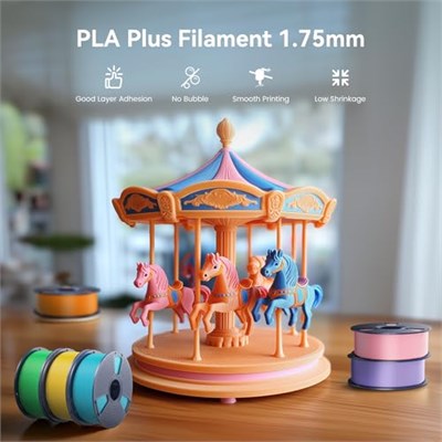 SUNLU PLA+ Filament, 1,75 mm, PLA Plus 3D Yazıcı Filamenti, Sertleştirici ve Daha Güçlü 3D Baskı PLA+ Filament, Neatly Wound, Boyut Hassasiyeti +/- 0,02 mm, 1 kg Kemik Beyazı