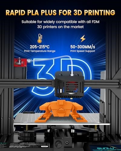 SUNLU PLA+2.0 3 Boyutlu Yazıcı Filamenti, Yükseltme PLA+ 1,75 mm, Daha Sağlam ve Daha Güçlü, Düzgün Sargılı, Boyutsal Doğruluk +/- 0,02 mm, 1 KG Makara (2,2 lbs), Siyah - Seçenekler: 1 kg, 1KG