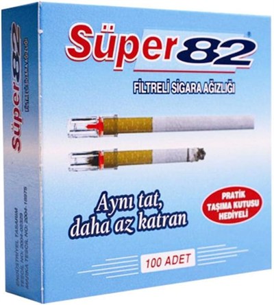 Süper 82 Filtreli Sigara Ağızlığı 100lü