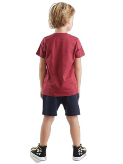 Süper Güçlü Erkek Çocuk T-shirt Şort Takım