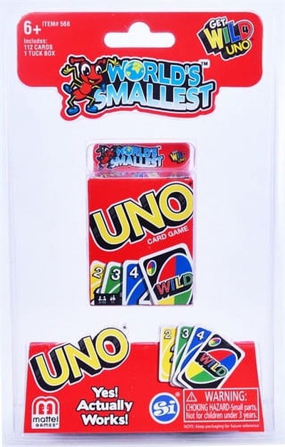 Super Impulse - UNO, Dünyanın En Küçük Kart Oyunu - 7,62 cm x 1,91 cm x 5,08 cm
