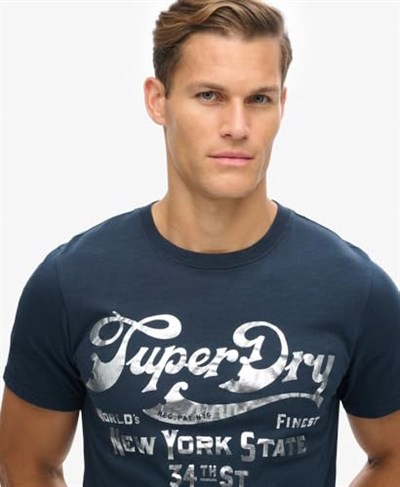 SUPERDRY Bisiklet Yaka Baskılı T-Shirt, 5003135386