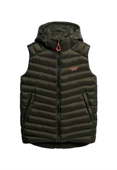 Superdry Erkek Fuji Kapitone Yelek Kapüşonlu