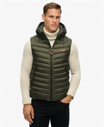 Superdry Erkek Fuji Kapitone Yelek Kapüşonlu