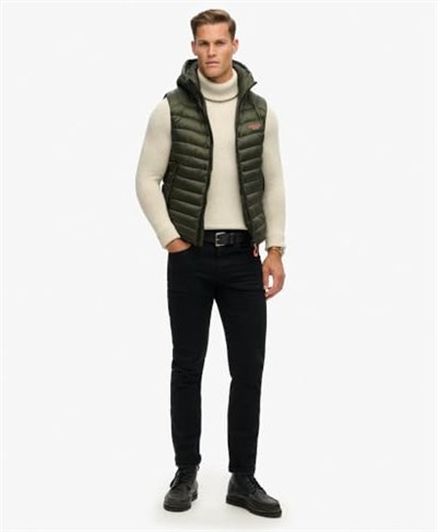 Superdry Erkek Fuji Kapitone Yelek Kapüşonlu