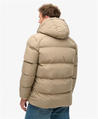 Superdry Erkek Kapüşonlu 5 Baffled Sports Mont, M5011901A2WX