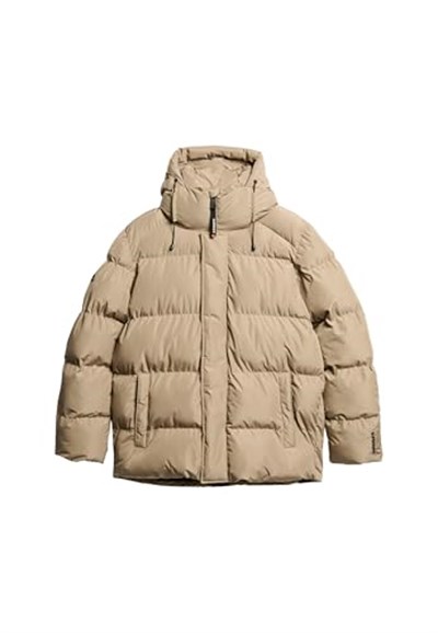 Superdry Erkek Kapüşonlu 5 Baffled Sports Mont, M5011901A2WX