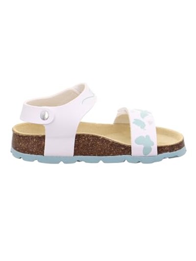 Superfit Beyaz Kiz Çocuk Sandalet 1-000123-1030-1 FUSSBETTPANTOFFEL, BEYAZ, 27