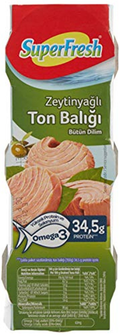 SuperFresh Konserve Ton Zeytinyağlı 75 Gr 3lü Paket