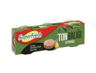 SuperFresh Konserve Ton Zeytinyağlı 75 Gr 3lü Paket