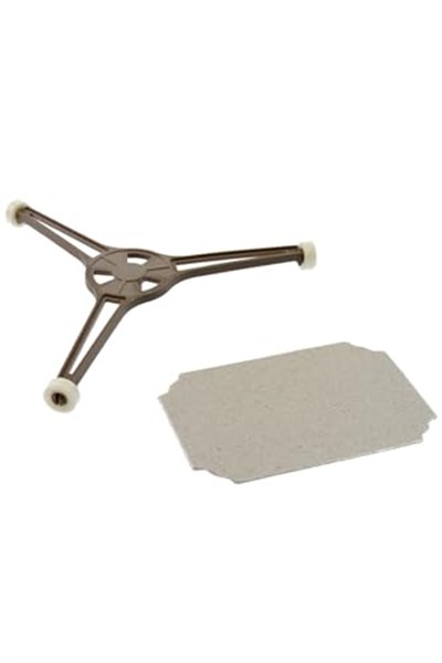 Supervac Fakir MW80200 ile Uyumlu Döner Tabla Altlığı & Yansıtıcı Plaka Seti, Gri