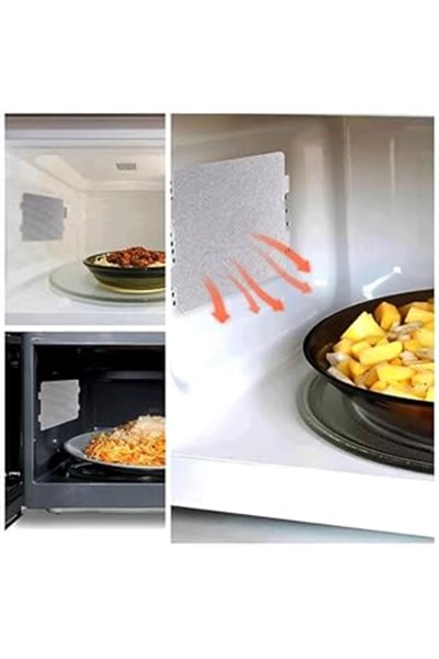 Supervac Fakir MW80200 ile Uyumlu Döner Tabla Altlığı & Yansıtıcı Plaka Seti, Gri