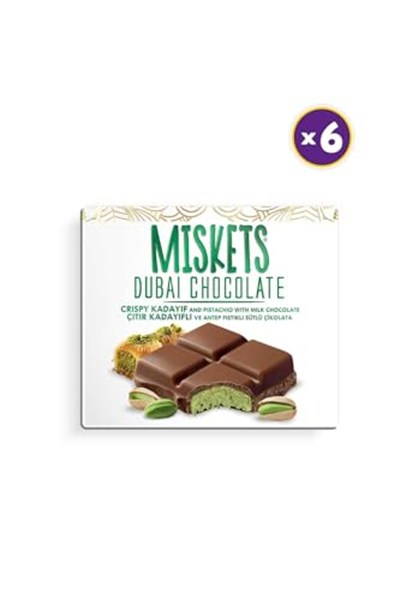 Sütlü Dubai Çikolatası 100 gr x 3 Adet