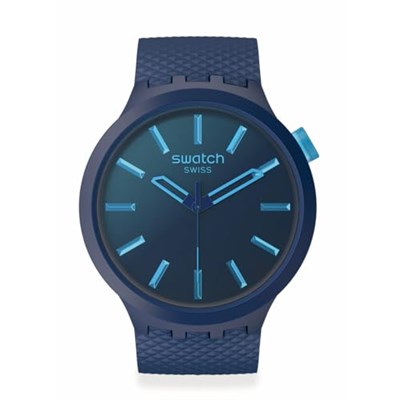 Swatch Big Bold Indigo Glow Kol Saati SB05N113, Klasik