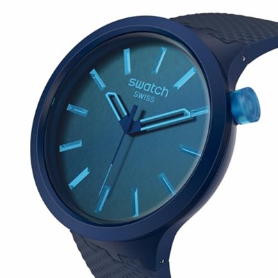 Swatch Big Bold Indigo Glow Kol Saati SB05N113, Klasik