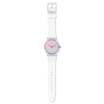Swatch Womens Analog Dijital Otomatik Saat Kayışlı S7263031, Beyaz, Kayış